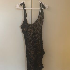 Elegant Black Lace mini dress